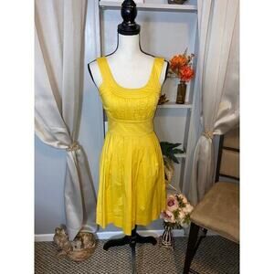 Yellow Maurice’s GUC size XS Summer Spring Lightly Padded Bust Tie Waist Dress